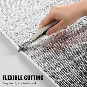Barriera Radiante in Schiuma EPE con Foglio di Alluminio a Doppia Faccia 15,1mm 48 X 25 ft Rotolo Isolante per Tetti Doppia Riflettente per il Rifiuto del Calore - Product Image 5