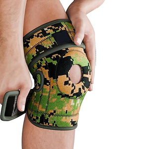 Genouillère de soutien croisée en néoprène épais, tendance, avec fermeture à boucle et rotule ouverte, unisexe, pour le sport et le soulagement de la douleur - Product Image 5