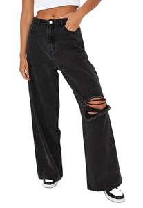 Nouveautés Personnalisées : Pantalons en jean pour femme, coupe oversize, délavage clair, style 'Mom' et pour fille, collection 2026 - Product Image 4