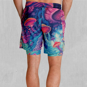 Shorts en mesh à faible MOQ, sublimation, entrejambe 6 pouces, séchage rapide, homme femme unisexe, 250 g/m², shorts de basket double couche en mesh - Product Image 2