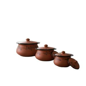 Ollas y utensilios de cocina SwamiG TradeX hechos a mano de arcilla de terracota, resistentes al calor, antiadherentes, ecológicos, fáciles de limpiar, solo lavar a mano. - Product Image 1