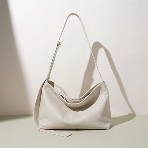 Bolso Tote de Mujer de Cuero Genuino de Lujo, Alta Calidad, con Cierre de Cremallera, de Piel Vacuna Suave, Estilo Minimalista y Moderno 2026 - Product Image 1