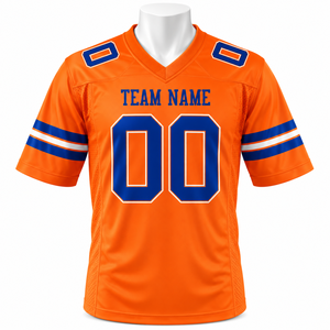 เสื้อฟุตบอลอเมริกันพิมพ์ลายโลโก้ไซส์ใหญ่ ผ้าโพลีเอสเตอร์ 100% คอกลม ราคาขายส่ง เสื้อทีม ระบายอากาศได้ดี สำหรับผู้ชาย - Product Image 1