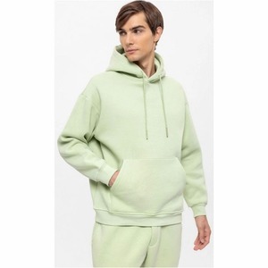 Ensemble de survêtement pour homme en coton 100% à deux pièces, couleur unie, décontracté et tendance, prix de gros, nouvelle arrivée, hiver, à capuche - Product Image 3