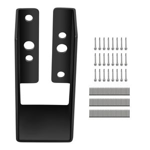 Piastra in acciaio Q235 2 "x 4" gancio per travetto nascosto con accento esterno verniciato a polvere staffa per montaggio frontale 3.7 \ "gancio oscillante da 12 pezzi - Product Image 1