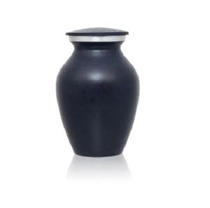 Urna Conmemorativa Negra Estilo Europeo para Cenizas, Florero de Recuerdo con Tapa, para Cementerio, Entierro, Artesanía India para el Hogar - Product Image 1