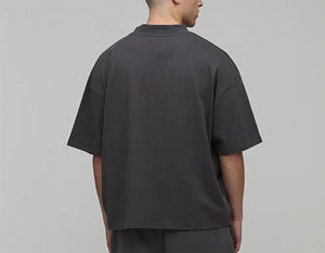 Wholesale 2026 New Arrival Custom DTF Printed Logo Oversized Eco-Friendly Drop Shoulder Loose Fit 100% Cotton Men's T-<b>Shirt</b> - Product Image 5