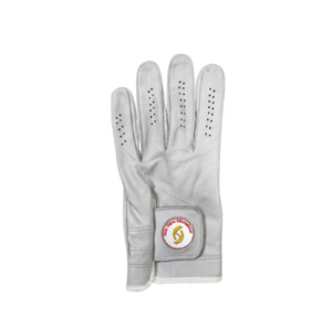 Genuine Leather Golf <b>Gloves</b> Right Hand Breathable <b>Moisture</b> Wicking Pull on Closure Custom Club Logo Unisex Sports - Product Image 5