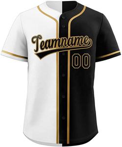 Maillot de Baseball double tons personnalisés, hauts et boutons, personnalisés, avec nom et numéro, pour équipe - Product Image 2