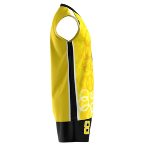 Maillot de volley-ball personnalisé pour femmes, imprimé par sublimation, 100% polyester, manches courtes, uniforme de volley-ball de plage tendance - Product Image 2
