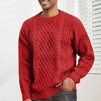 Pull en tricot respirant pour homme, avec logo frontal, en coton doux, coupe décontractée, confortable pour un usage quotidien