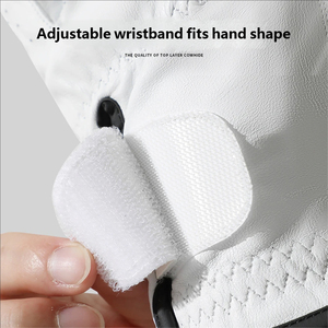 Premium Breathable Waterproof Non-Slip Left <b>Hand</b> <b>Men</b> Soft Lambskin Leather Golf Gloves for Outdoor Sports - Product Image 4