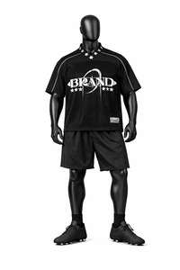 Ensemble de maillot et short de football américain de qualité supérieure, uniforme sportif respirant, vêtements d'équipe personnalisés pour les entraînements et les matchs - Product Image 2