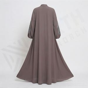 Abaya en satin, mode musulmane modeste, robe hijab, robe à vendre, couleur personnalisée, qualité supérieure, style élégant, nouvelle collection - Product Image 2