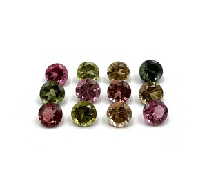 พลอยทัวร์มาลีนทรงกลมธรรมชาติ ขนาด 4.50 มม. พลอยทัวร์มาลีนเจียระไนสำหรับทำเครื่องประดับ ได้รับการรับรองจาก IGI - Product Image 2