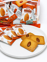 Biscuits aux amandes entières OEM ODM, riches en beurre, saveur œuf et lait, collation saine, prix usine, recherche de distributeur