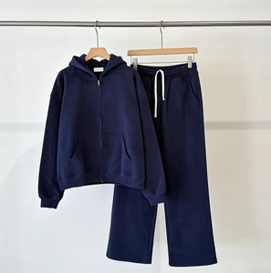 Conjunto Deportivo Informal Unisex de Alta Calidad, 500+ GSM, Ligero, con Capucha, Resistente al Viento y Transpirable, Sudadera con Capucha y Pantalones Deportivos - Product Image 4