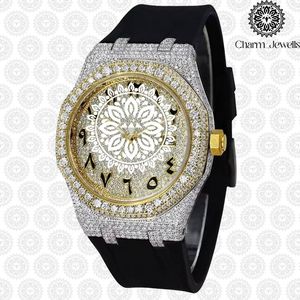 Reloj de Cristal para Mujer Charm Jewells, Analógico de Cuarzo, Caja de Acero Inoxidable, Correa de Silicona, Esfera Poligonal de 38 mm, Estilo Lujoso y Moderno - Product Image 6