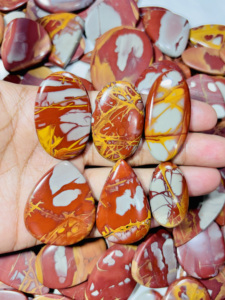 หินคริสตัลบำบัดแบบหลวมจาก noreena Jasper Cabochon ขายส่งสำหรับการทำเครื่องประดับ - Product Image 2