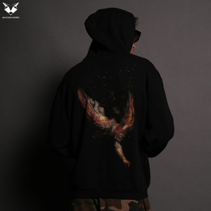Sudadera con Capucha en Color Negro, Ropa Deportiva Personalizada al por Mayor, Fabricante de Ropa Urbana, Precio de Fábrica OEM/ODM, Ropa Deportiva para Hombre - Product Image 3