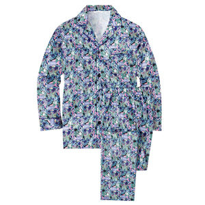 Ensemble de pyjama en satin décontracté pour homme, nouveau style, hiver, thermique, respirant, séchage rapide, 2 pièces, manches longues, 100% soie, vêtements de maison - Product Image 1