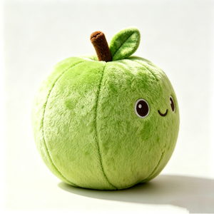Peluche de Manzana Verde, Juguete de Peluche Suave para Niños de 2 a 4 Años, Unisex, Juguete Antiestrés, 11CM-30CM, Relleno de Algodón PP - Product Image 1