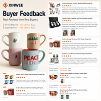 Mug à café en céramique avec logo personnalisé, intérieur coloré, poignée, boîte cadeau, marque privée, mug en céramique OEM ODM, fournisseur en gros pour la vente au détail