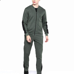 High Quality 100% Cotton Solid Casual <b>Jogging</b> Track <b>Suit</b> Custom Men's 2-Piece Solid Pattern Sport <b>Jogging</b> <b>Suits</b> - Product Image 1