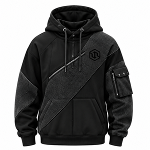 Sweat-shirt à capuche pour homme personnalisé de qualité supérieure, léger, surdimensionné, streetwear d'hiver avec logo personnalisé - Product Image 1