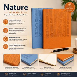 Cuaderno A5 de Bambú con Encuadernación Cosida, Bloc de Notas Premium con Apertura Plana, Libro de Ejercicios, Logotipo Personalizado, Regalo Empresarial - Product Image 3