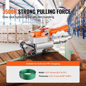 Reggiatrice Pneumatica Portatile da 1/2''-3/4'' per Nastro in PET, Macchina Automatica per Imballaggio e Legatura - Product Image 3