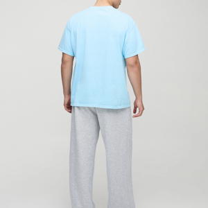 T-shirts pour hommes à grammage lourd, vente chaude, directement de l'usine, style optimal, manches courtes, col rond, décontractés et tendance - Product Image 3