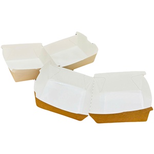 Cilindro Desechable Auto Erigir Papel Kraft Caja de Embalaje de Alimentos para Comida Rápida para Llevar Personalizable Ecológico - Product Image 3