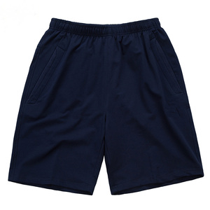 Shorts de sport pour hommes à taille élastique, mi-haute, légers, décontractés, respirants, en coton, pour la détente, le fitness, l'été, avec poches - Product Image 3