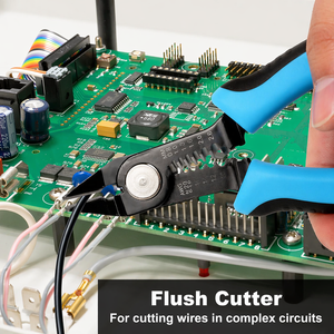 Mini-cisaille de précision en acier inoxydable de 6 pouces, pince coupante à coupe rasante, dénudeur de fils pour 10-20 AWG, fabrication de bijoux, électronique - Product Image 3