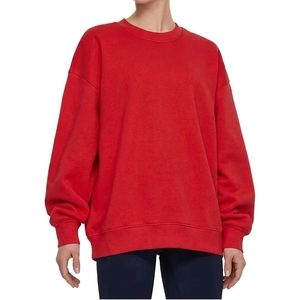 Custom Winter Sweatshirts Long Sleeve Crewneck <b>Jumper</b> <b>Pullover</b> Soft Cotton 350 gsm Fleece Women Sweatshirt With Your logo - Product Image 4