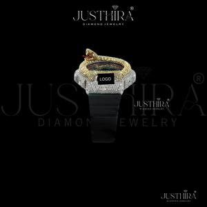 Reloj de lujo con diamantes Moissanite VVS, bisel de serpiente premium, reloj de pulsera para hombre o mujer, estilo HipHop, al mejor precio. - Product Image 5