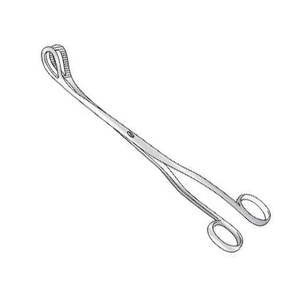 Pinzas Ovum McClintock con Mordazas Curvas Fenestradas y Bloqueo de Tornillo Seguro, 241 mm, para Cesáreas y Procedimientos Quirúrgicos Posparto - Product Image 6