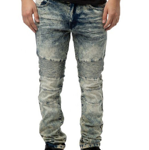 Jeans de Mezclilla de Algodón para Hombre, Corte Slim Fit, Pierna Recta, Lavado Oscuro, Cintura Media, Estilo Casual, para Otoño - Product Image 3
