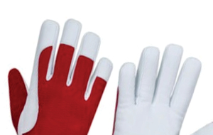 ถุงมือเซฟตี้ PU ทนทาน สีแดงขาว สายรัดข้อมือยืดหยุ่น กันลื่นที่ปลายนิ้ว ป้องกันไฟฟ้าสถิตย์ ป้องกันสารเคมี ใช้งานได้ทั่วไป - Product Image 4