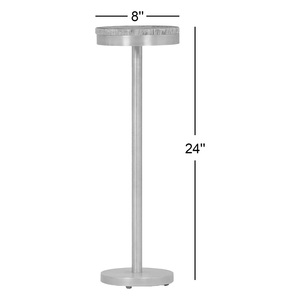 Mesa Redonda Minimalista para Bebidas con Tapa Elevada, Soporte de Pedestal Sólido y Diseño Compacto, Elegante Base Decorativa para Bares Modernos - Product Image 4