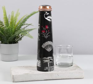 Bouteille d'eau en cuivre pur sans BPA de 900 ml avec bouchon anti-fuite, compatible lave-vaisselle, réutilisable, écologique, pour le bureau et les voyages - Product Image 3