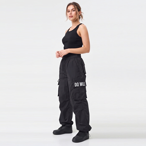 Ladies <b>Baggy</b> Winndbreaker Pants High Quality Nylon Waterpoof Rain Pant Custom Embroidered Logo Men Hiking Camping <b>Joggers</b> - Product Image 6