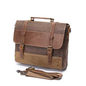 Bolso Mensajero Moderno de Cuero Genuino para Portátil, Maletín Cruzado Vintage de Alta Calidad, Portátil para Viajes de Negocios LLB-0317 - Product Image 6