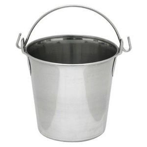 Cubo de Acero Inoxidable de Calidad Creativa, Cubo Metálico Sin Costuras con Asa de Alambre para Agua, Leche, Maceta, Cubo para Hogar y Jardín - Product Image 1