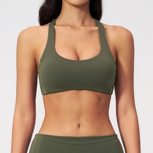 Sujetador deportivo a prueba de golpes para mujer, con tirantes cruzados, efecto push-up, top corto para fitness y yoga, anti-sudor, sujetador para entrenamiento. - Product Image 4