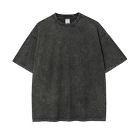 Nouveau T-shirt délavé à l'acide 2022, streetwear personnalisé, noir vintage, surdimensionné, respirant, léger, grande taille, antibactérien, pour adultes