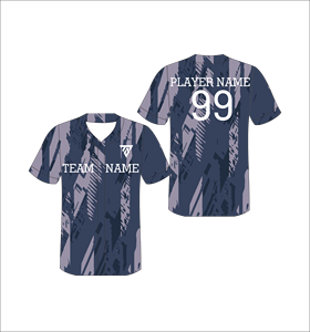 Camiseta de Béisbol Personalizada para Hombre, Manga Corta, Sublimada, Absorbente de Humedad, Poliéster, Impresión con Nombre del Equipo, Cuello en V, Corte Regular - Product Image 3