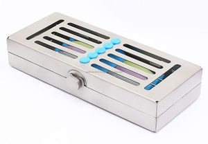 Kit de 5 instruments dentaires manuels réutilisables en silicone pour composites avec plateau en acier inoxydable CE ISO OEM ODM - Product Image 5