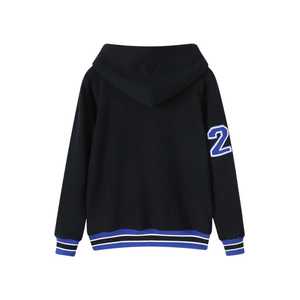 Sweat à capuche Zeta Phi Beta noir à boutons, broderie chenille, vêtements de sororité grecque, unisexe, coton premium - Product Image 2